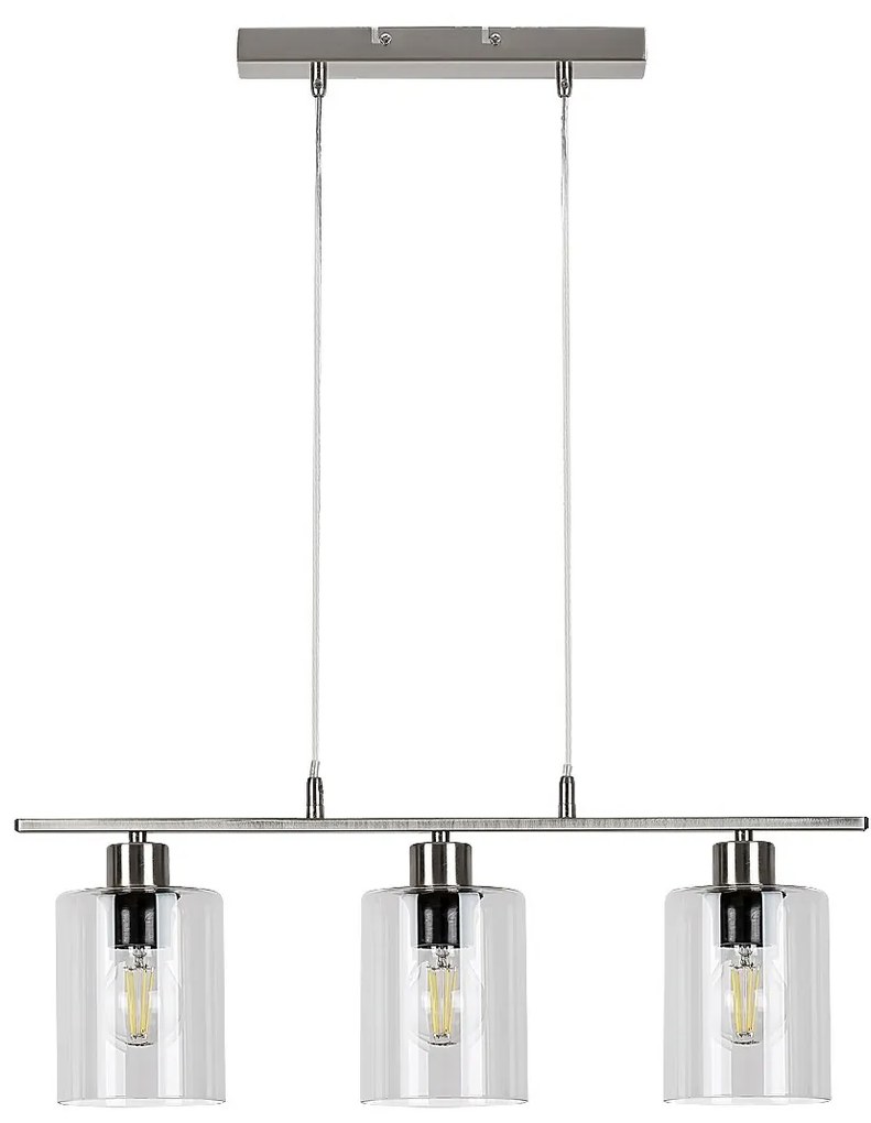 Lustra suspendata design modern Miroslaw 3L crom