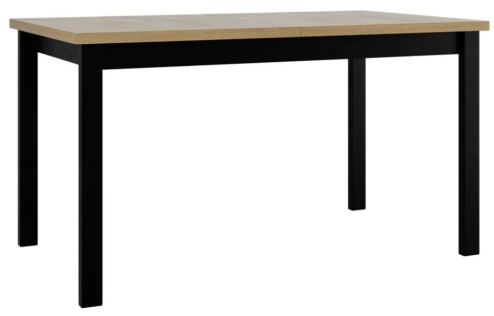 Masă sufragerie extensibilă Deasal 80 x 140 180 II (Stejar sonoma + Negru) (pentru 4-8 persoane). 1105370