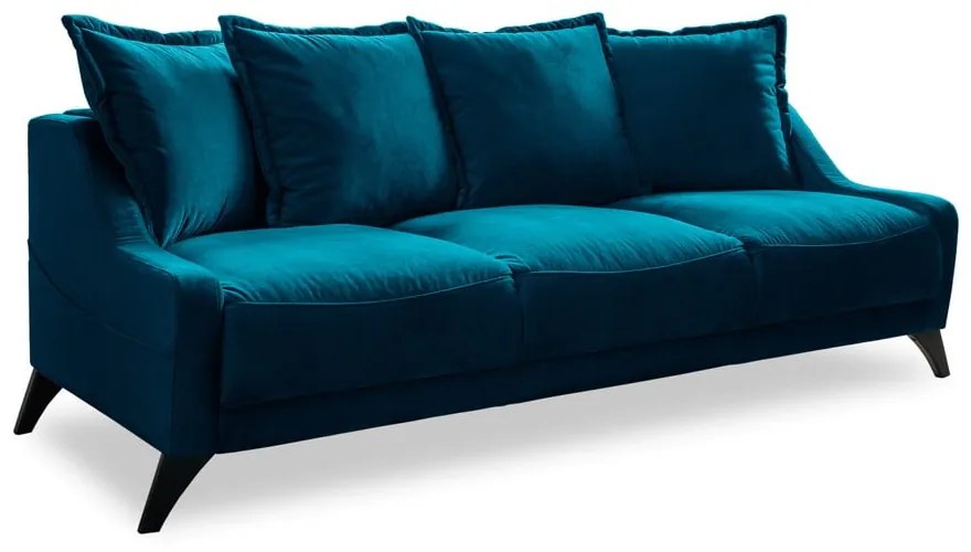 Canapea din catifea Miuform Royal Rose, albastru petrol