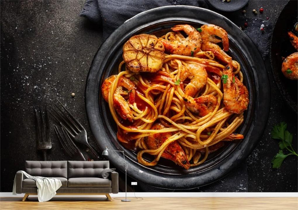 Tapet Premium Canvas - Spaghete cu creveti