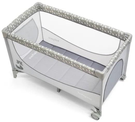 Pătuț pliabil BASIC gri BabyOno