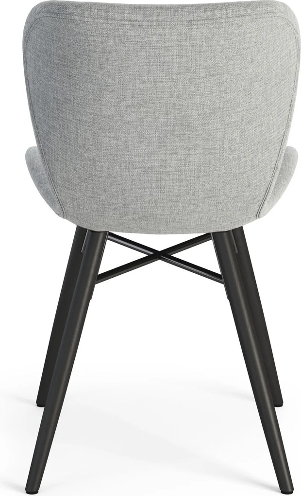 MAZZONI EXPORT ALTEA Gri (țesătură Rio 180) / picioare negre – SCAUN MODERN PENTRU LIVING / SUFRAGERIE / BUCĂTĂRIE / BIROU