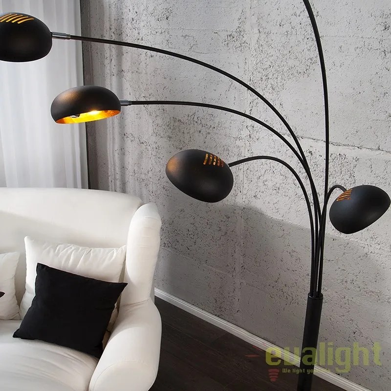 Lampadar / Lampa de podea Five Lights negru/ auriu A-22967 VC
