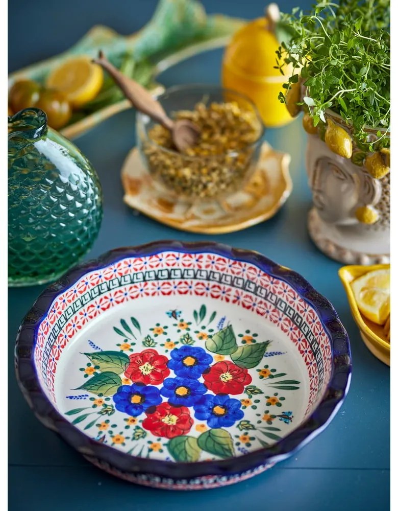 Farfurie pentru servire din gresie ø 26,5 cm Florist – Bloomingville