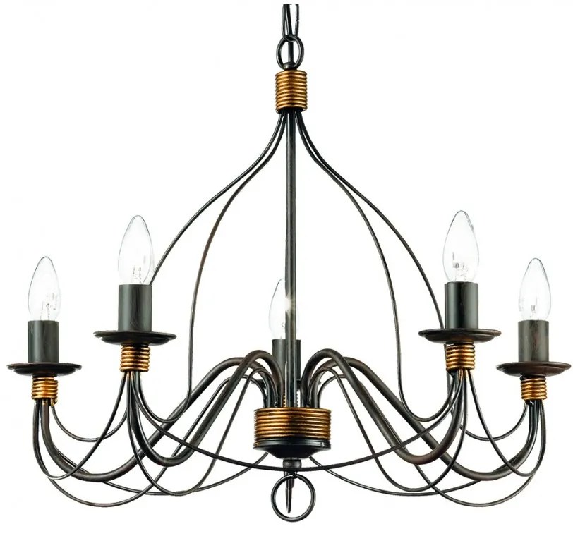 Candelabru clasic modelat si pictat manual CORTE SP5 RUGGINE 057187