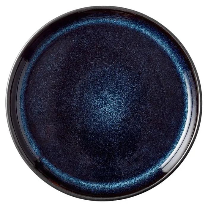 Farfurie neagră/albastră pentru desert din gresie ø 17 cm Mensa – Bitz