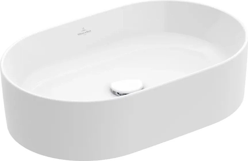 Lavoar pe blat Villeroy&Boch Collaro TitanCeram alb Alpin CeramicPlus 56x36 cm
