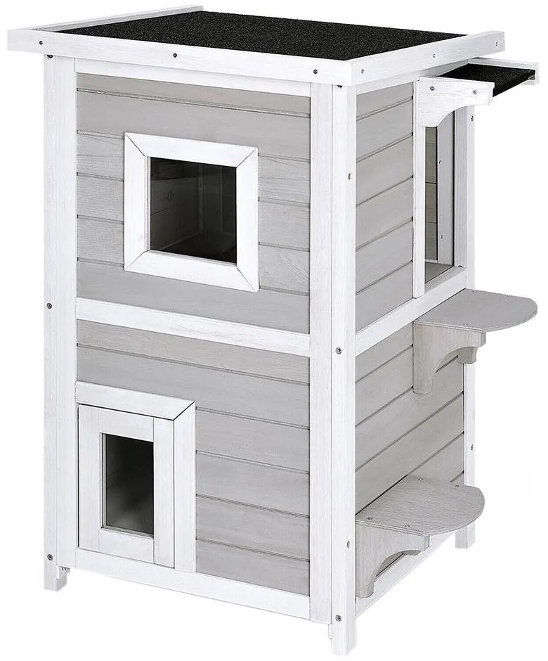 Cusca pisica cu 2 nivele