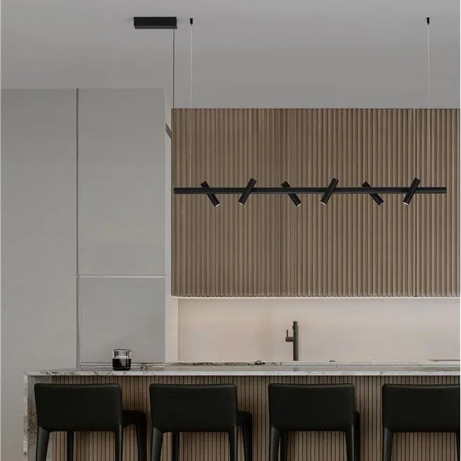 Lustra suspendata cu 6 spoturi LED AVELO