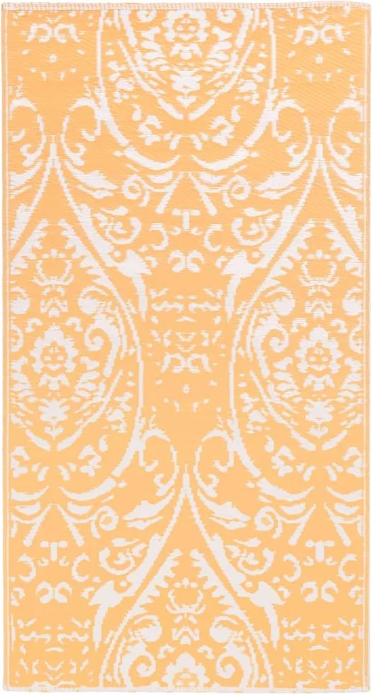 vidaXL Covor de exterior, ARAKIL portocaliu/alb, 80x150 cm, PP