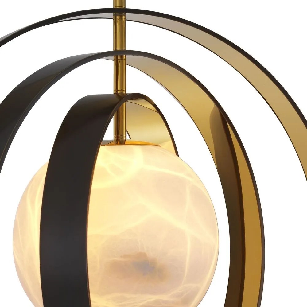 Lustra suspendata design LUX Pearl, auriu 115029 HZ
