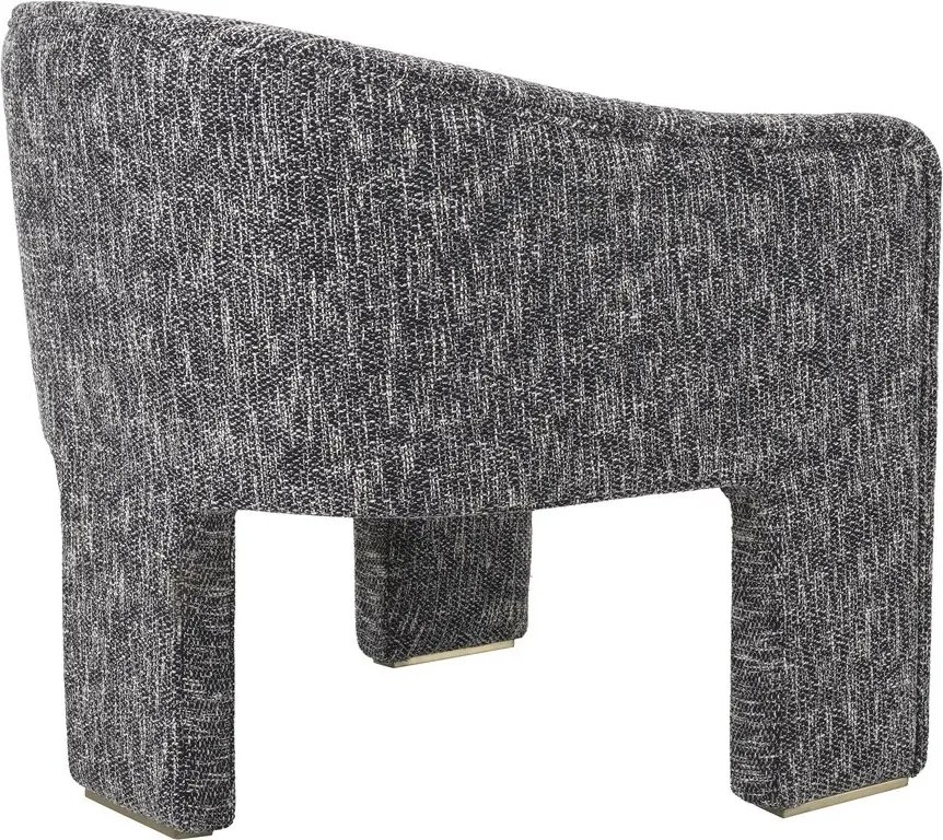 Scaun design LUX Pebbles, cambon negru 115373 HZ