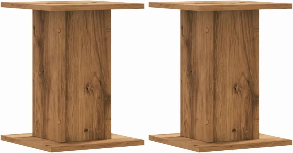 vidaXL Suporturi de plante, 2 buc., stejar artizanal, 30x30x40cm, lemn