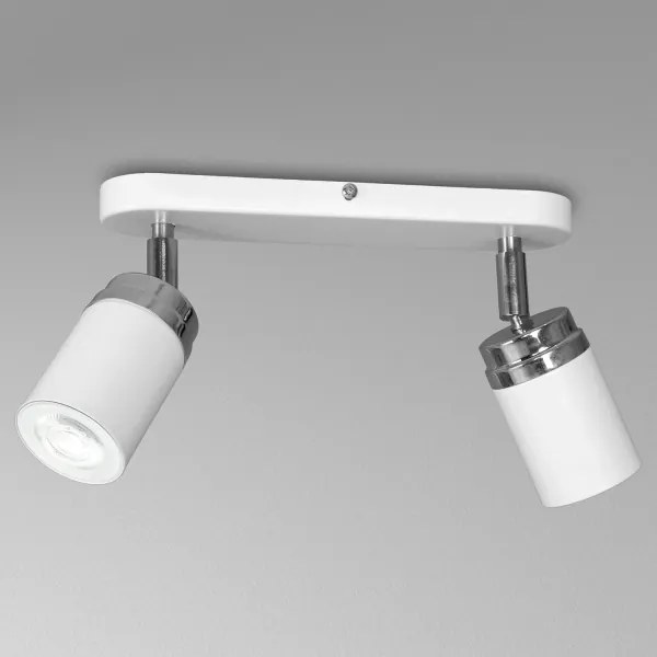 Spot RENO 2xGU10/60W/230V alb/crom