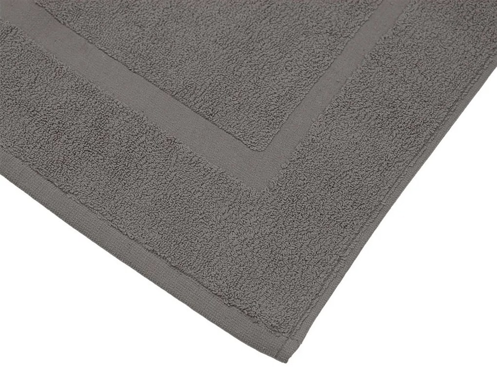 Covoras de baie BASIC 45x65 cm gri inchis, 100% bumbac