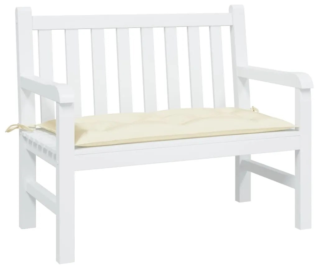 vidaXL Pernă bancă de grădină, crem, 100x50x7 cm, material oxford