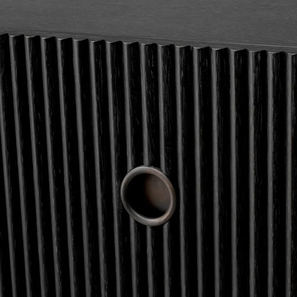 Comoda design LUX, Furnir de stejar gri carbune, Dimitrios