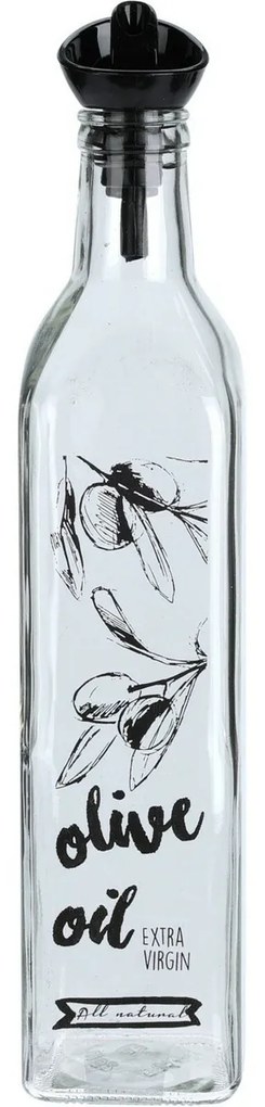 Sticlă pentru ulei cu pâlnie EH 500 ml, transparentă