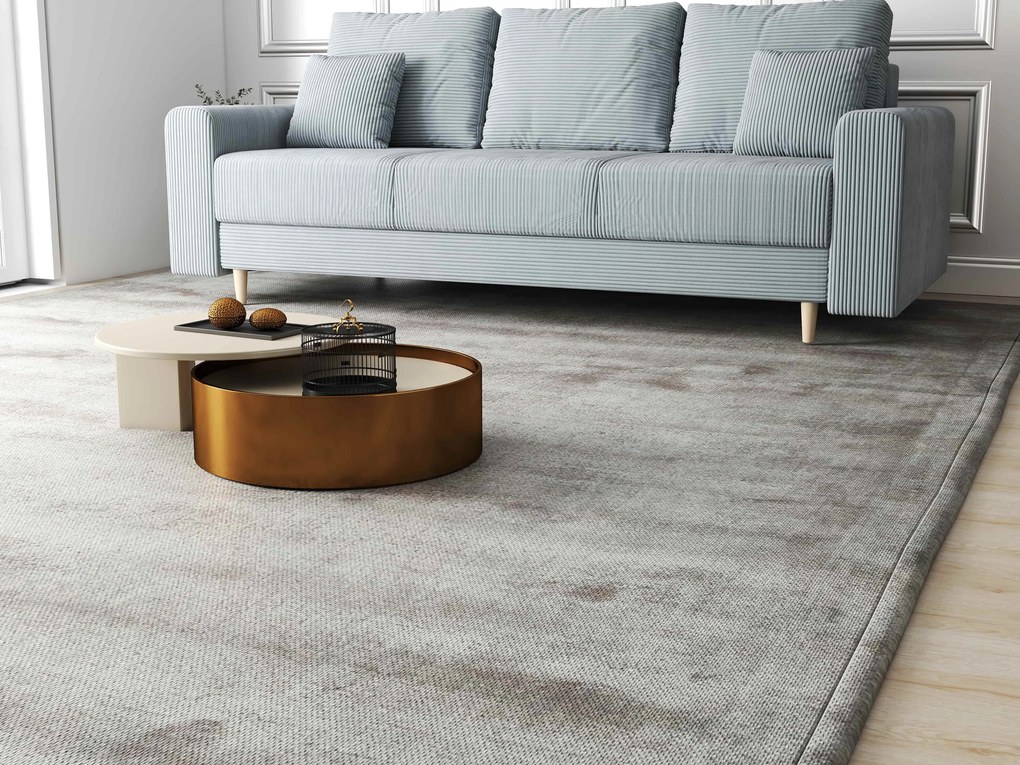 Canapea extensibilă dumonde cu ladă de depozitare si sezut confortabil din spuma high-density, Kronos Zoom Gri 210x100 cm