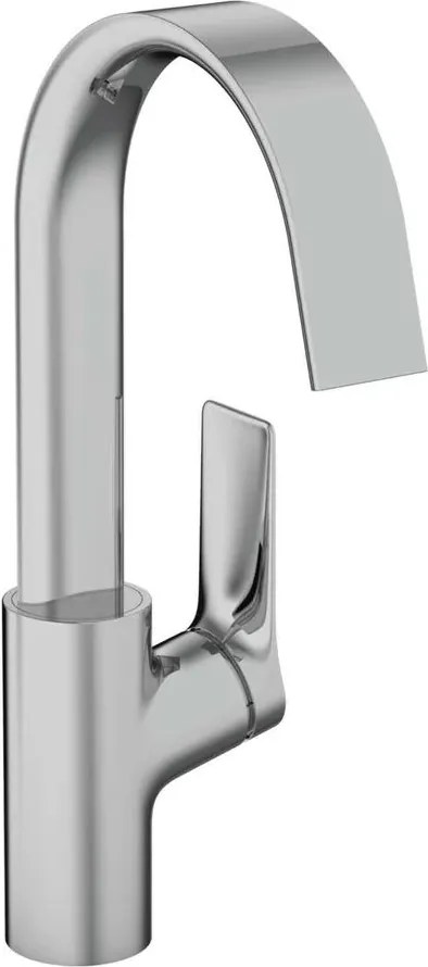 Baterie lavoar Hansgrohe Vivenis 210 cu pipa pivotanta crom lucios cu ventil Pop-Up
