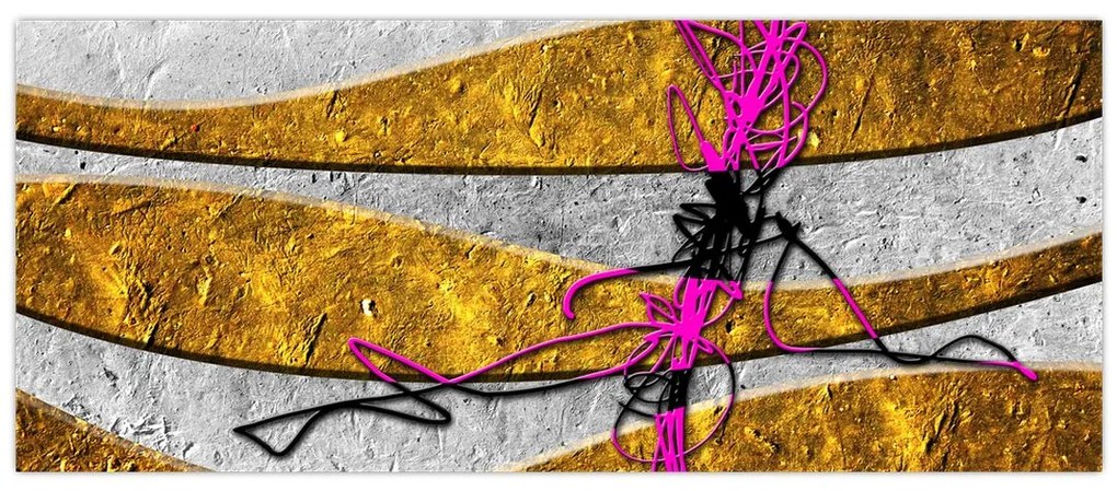 Tablou cu abstracție (120x50 cm)