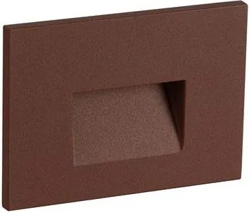 Spot aplicat perete exterior LED 3000K IP65 Pik corten