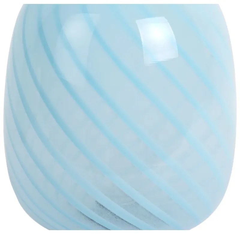 Veioză albastru-deschis cu abajur din sticlă (înălțime 20 cm) Summer Globe – Leitmotiv