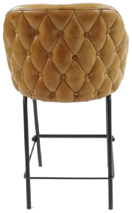 Scaun pentru bar din piele naturala ✔ model DELIO 65