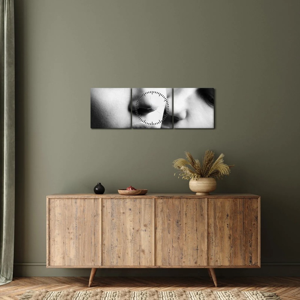 Tablou - Cuplu (cu ceas) (90x30 cm)