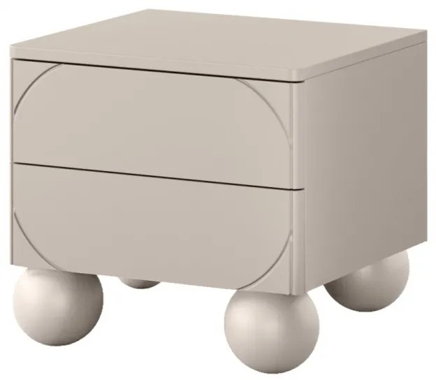 Noptieră cu sertare Sonatia II 45 cm 2 sertare - cașmir