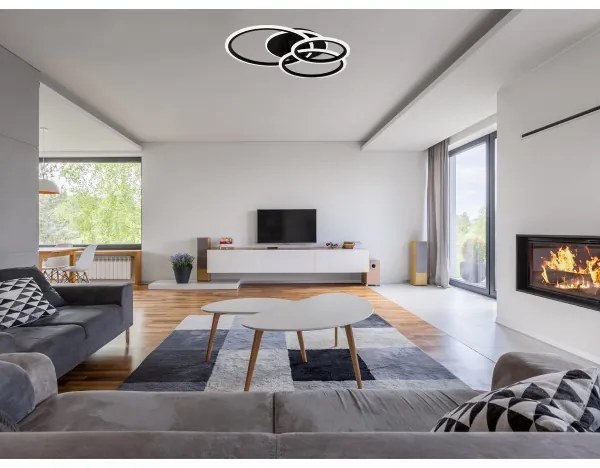 Plafonieră LED dimabilă 90W/230V, 3000–6500K, cu telecomandă