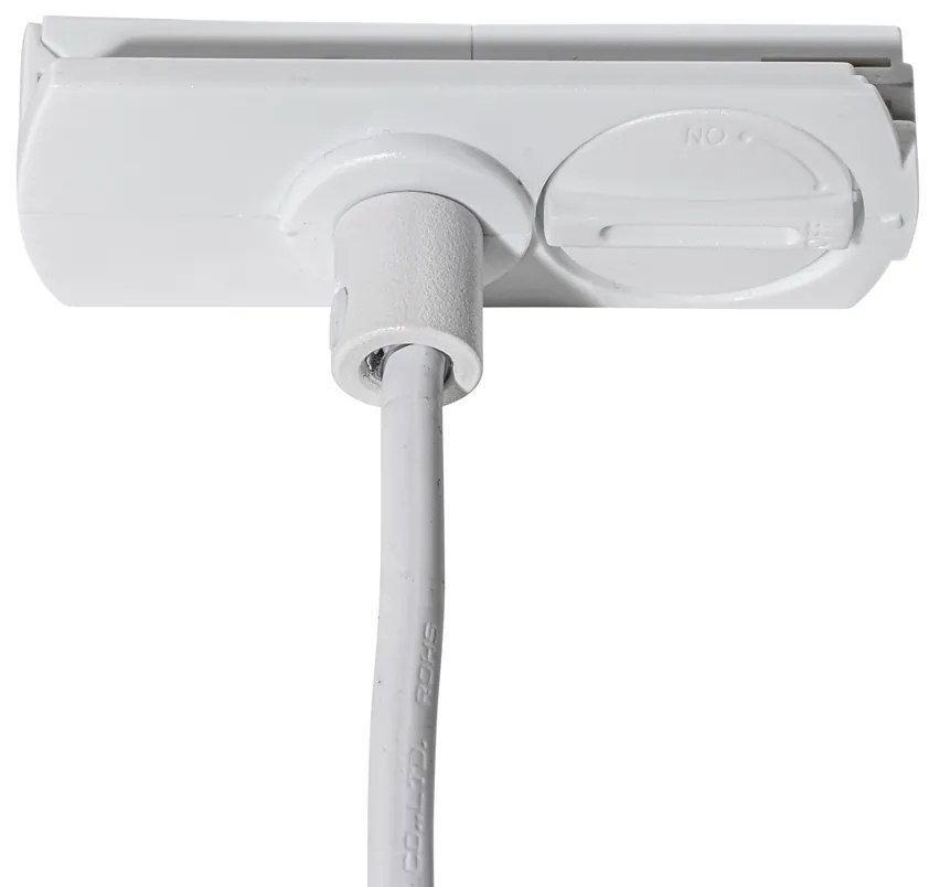 Pendantă modernă albă pentru sistem de șine monofazat - Iconic Frini