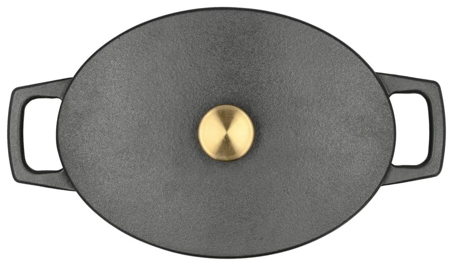 Oală cu capac din fontă 3,8 l adecvată pentru plita cu inducție – Holm