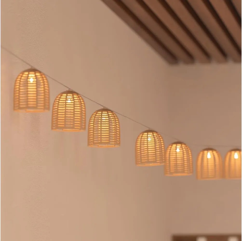 Atmosphera - Șir decorativ solar LED AIA 10xLED 3,35m IP44 alb cald