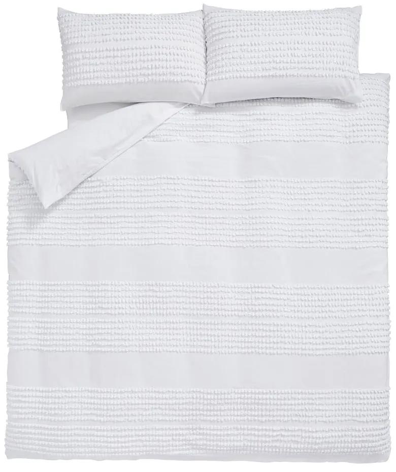Lenjerie de pat din bumbac Bianca Malmo, 200 x 200 cm, alb