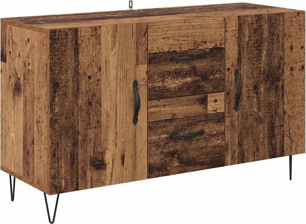 vidaXL Bufet cu sertar Lemn Vechi 100 x 36 x 60 cm Lemn compozit