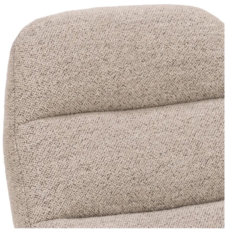 Șezlong bej cu tapițerie din țesătură bouclé Chaplin – Actona