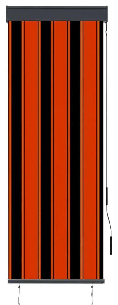 Jaluzea tip rulou de exterior, portocaliu si maro, 60 x 250 cm portocaliu si maro, 60 x 250 cm