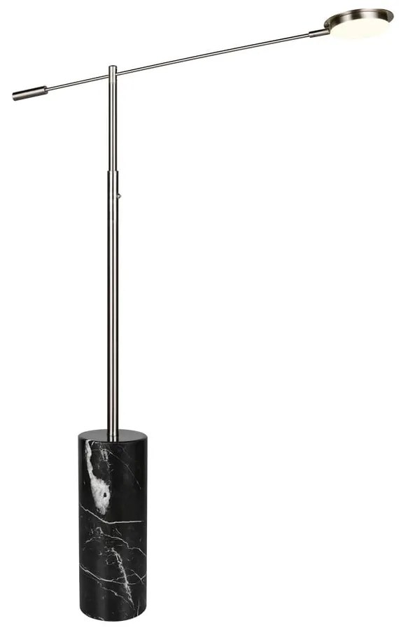 Lampadar negru-argintiu LED (înălțime 145 cm) Fiore – Trio Select