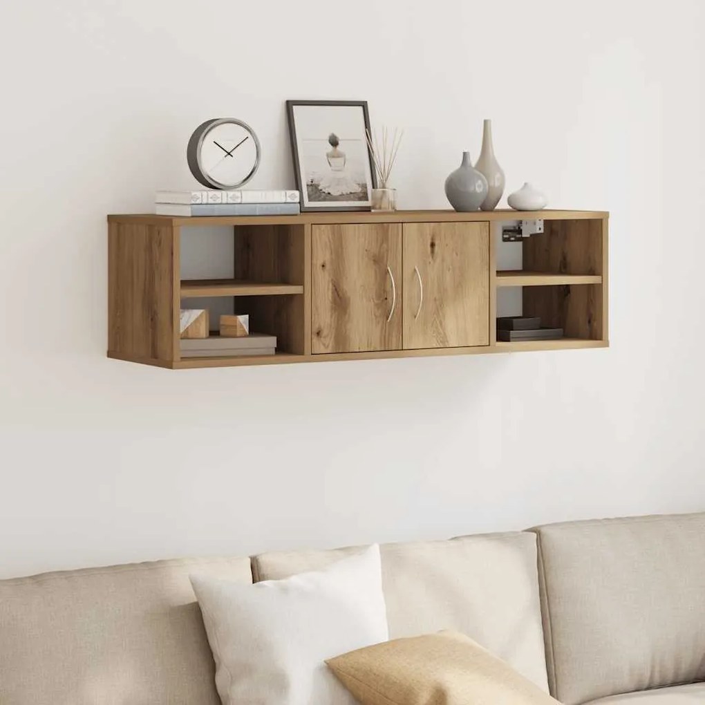 vidaXL Dulap de perete, stejar artizanal, 101x30x29 cm, lemn prelucrat