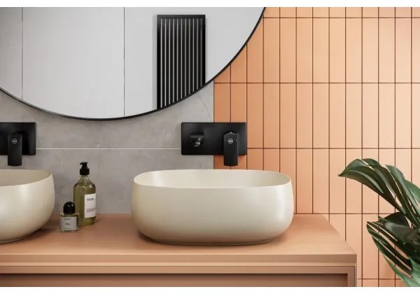 Baterie de lavoar pentru instalare ascunsă KFA Armatura 5539-810-81 MOKAIT alamă/negru