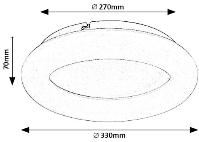 Plafoniera LED diametru 33cm Celie