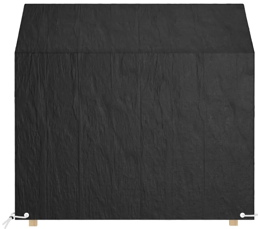 3155389 vidaXL Huse bancă grădină 2 buc 8 ocheți, 130x70x70/88 cm, polietilenă
