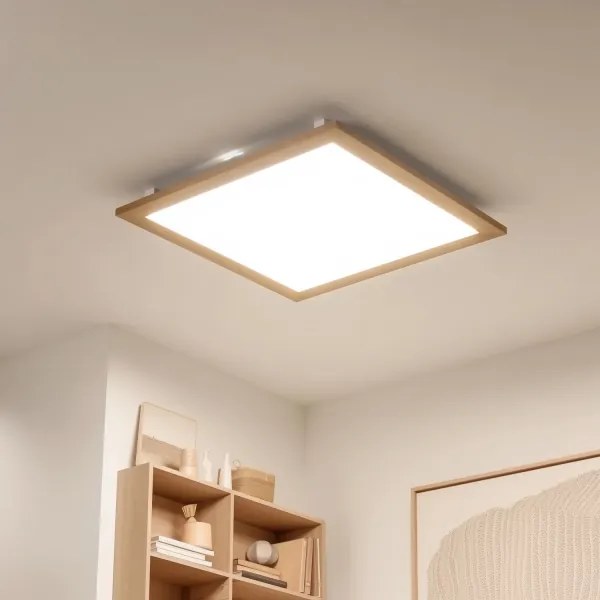 Eglo SALOBRENA - Plafonieră LED aplicată, 31W/230V, maro