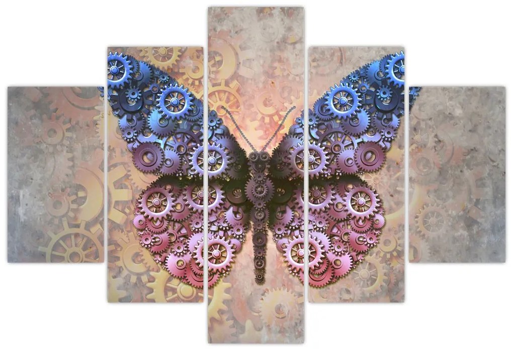 Tablou - Fluture steampunk (150x105 cm)