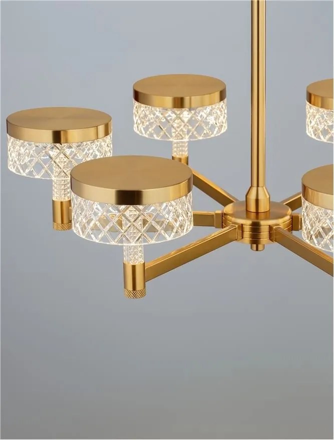 Candelabru LED design modern cu 6 brate Bion