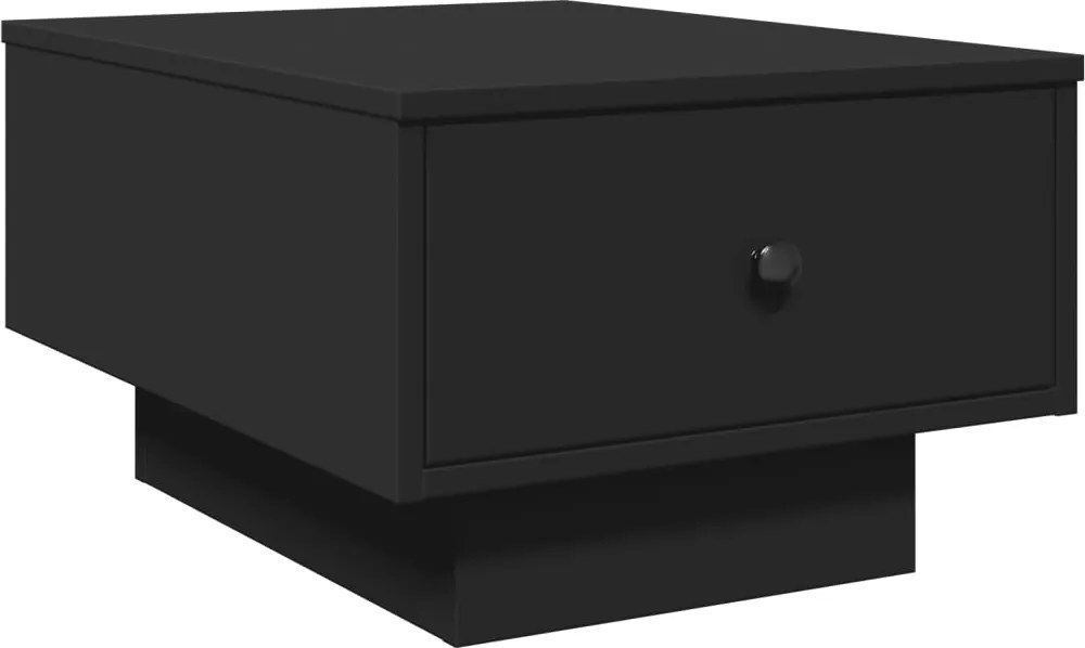 vidaXL Masă de cafea, negru, 60x45x31 cm, lemn prelucrat