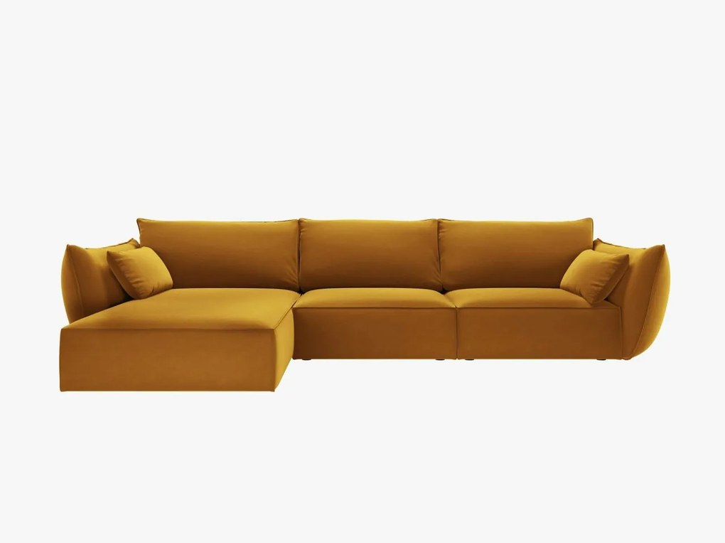 Coltar 4 locuri Kaelle catifea L308 cm