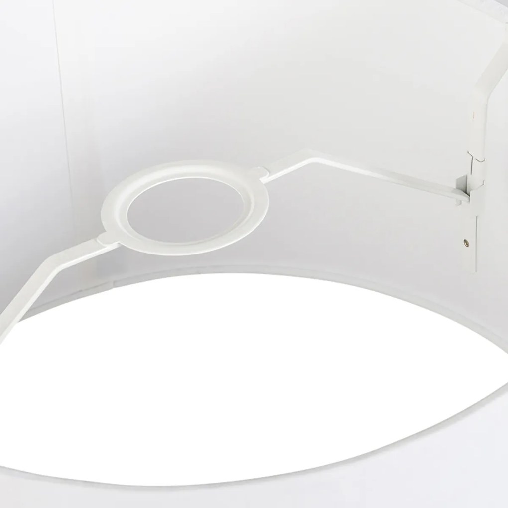 Abajur din in alb 35/30/20