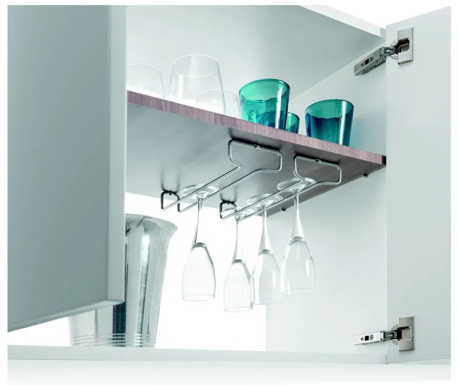 Set 2 suporturi pentru agățat pahare Metaltex